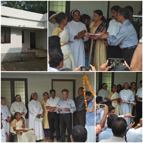 Handed over the key of the house to the victim of flood 2018 at Mala