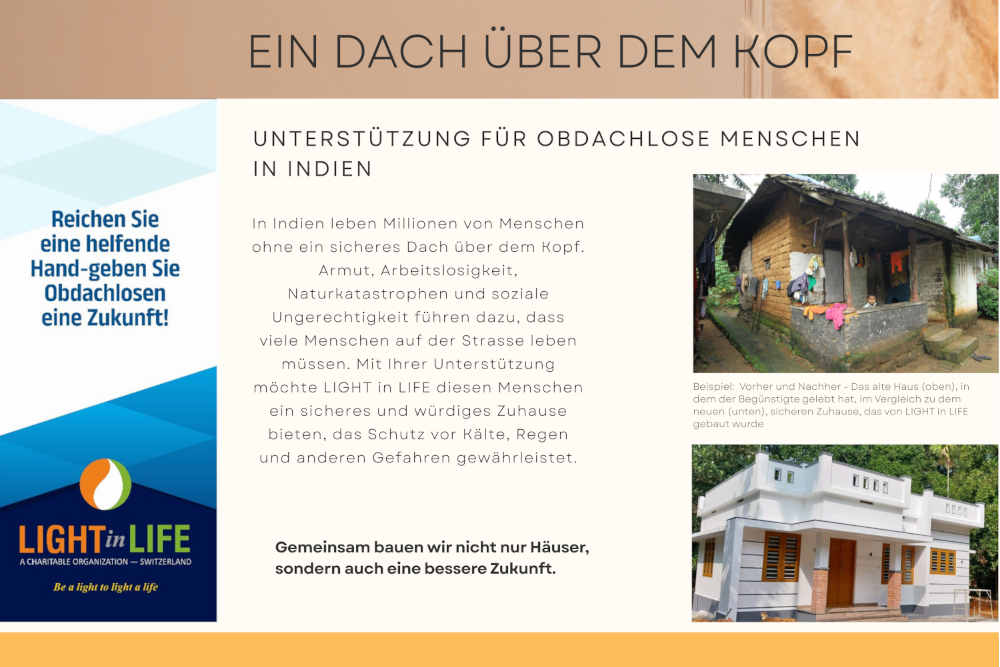 Ein Dach über dem Kopf